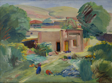 Мартирос Сарьян. Домик в саду. 1935. Холст, масло. Национальная галерея Армении, Ереван