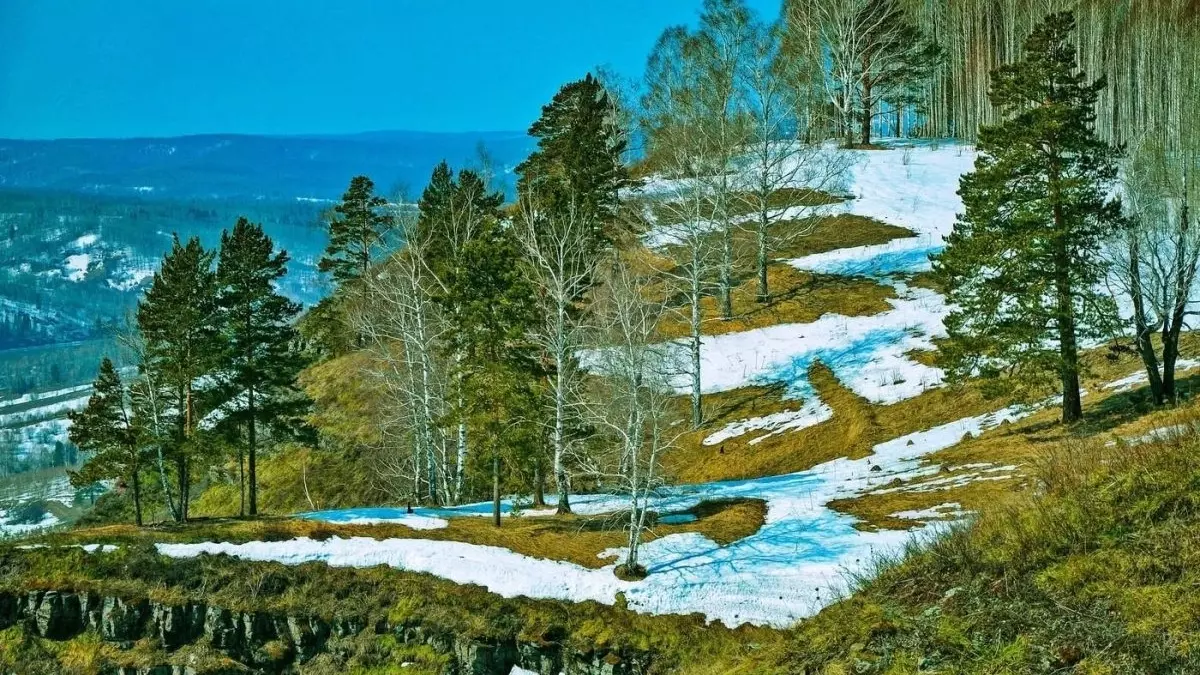 В некоторых районах Сибири еще лежит снег