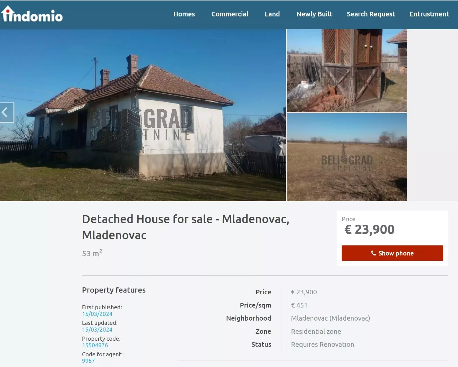 Для получения гражданства Сербии можно купить дом чуть дороже, чем Lada Vesta
