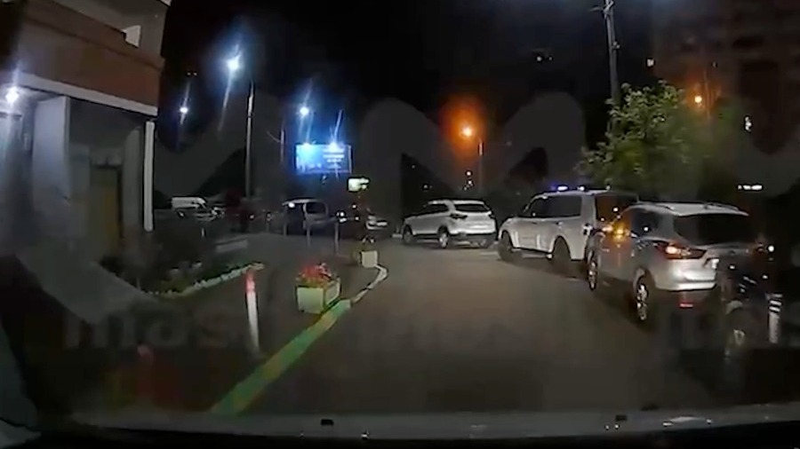 Момент взрыва беспилотника в Красногорске попал на видео