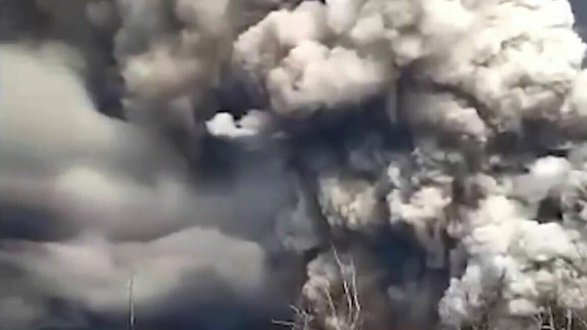 Купол вулкана Шивелуч на Камчатке разрушился после извержения