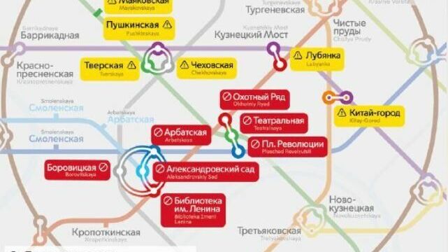 Из семи станций метро у Красной площади не будет выхода 7 и 9 мая