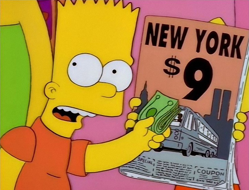 Эпизод 1 9-го сезона «Нью-Йорк против Гомера Симпсона»