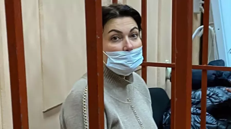 Арина Новоселськая во время заседания суда