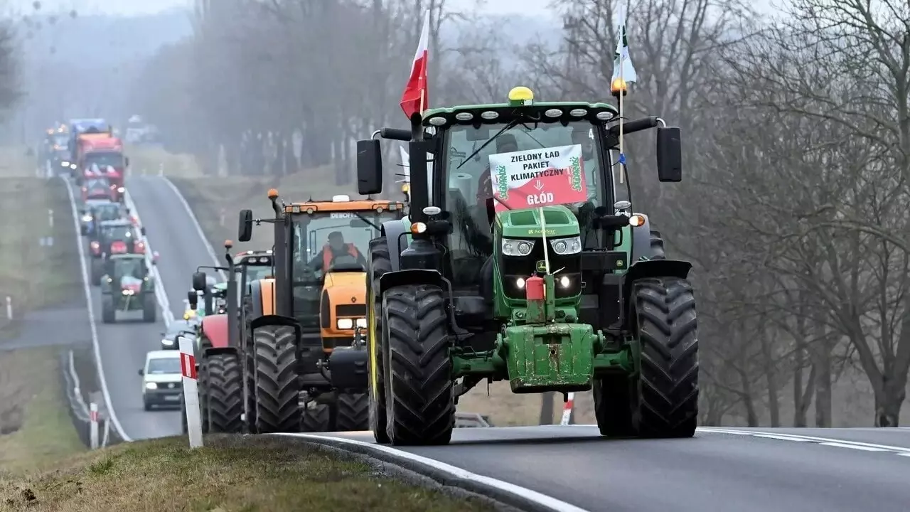 Протесты польских фермеров