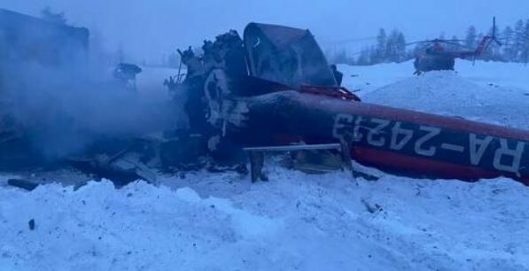 Вертолет Ми-8Т разбился при посадке в Магаданской области