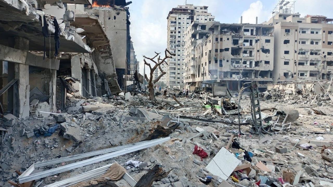 Улицы сектора Газа после обстрелов
