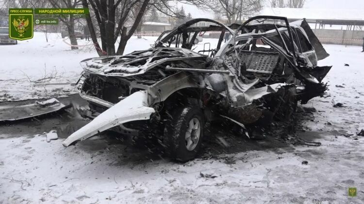 При взрыве автомобиля в Луганске погиб начальник  милиции