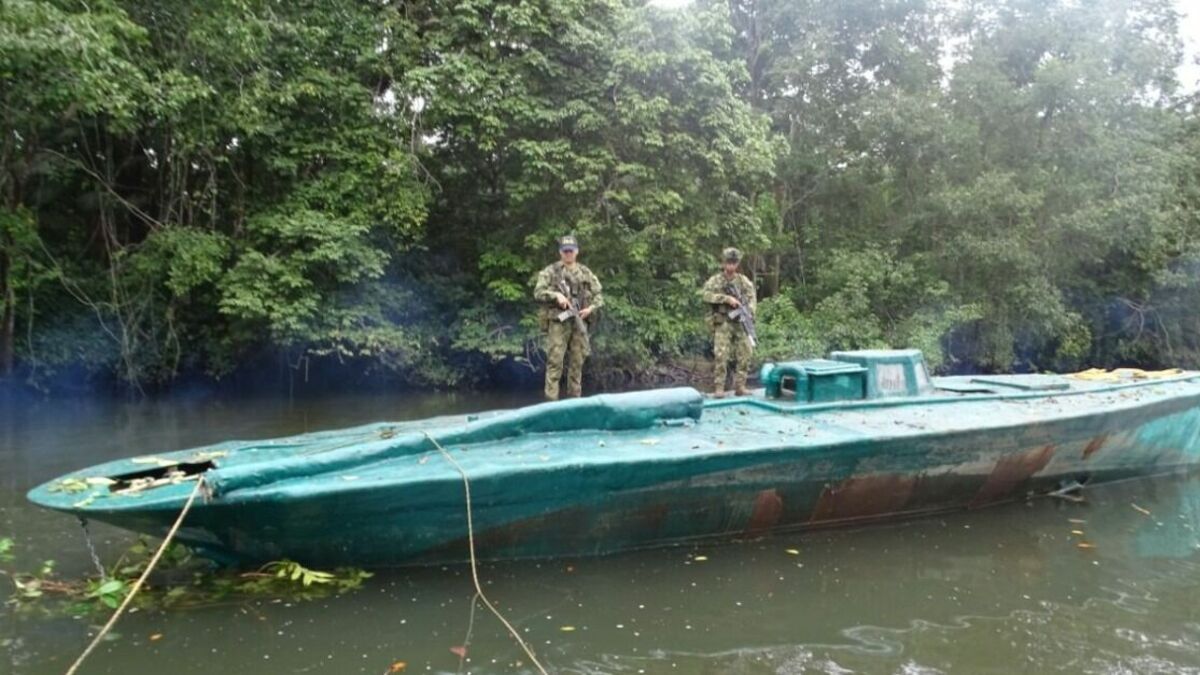 ВМС Колумбии захватили подводную лодку, принадлежащую наркомафии