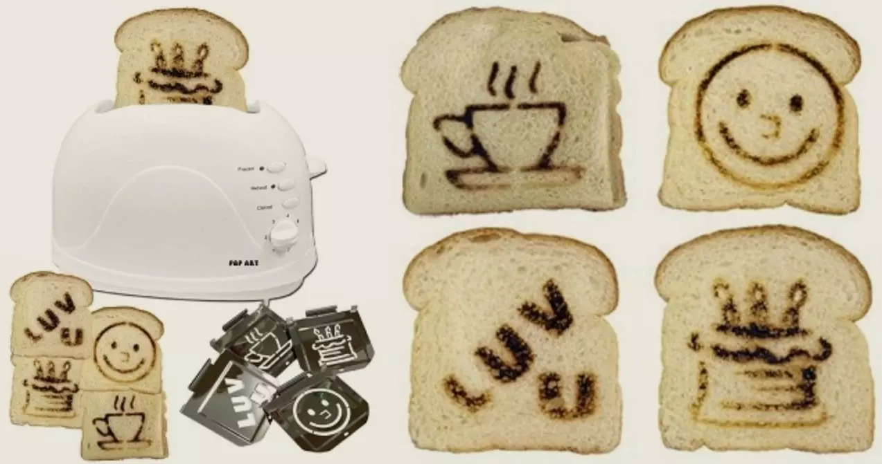 Пример умного тостера с трафаретами: и мило, и про любовь