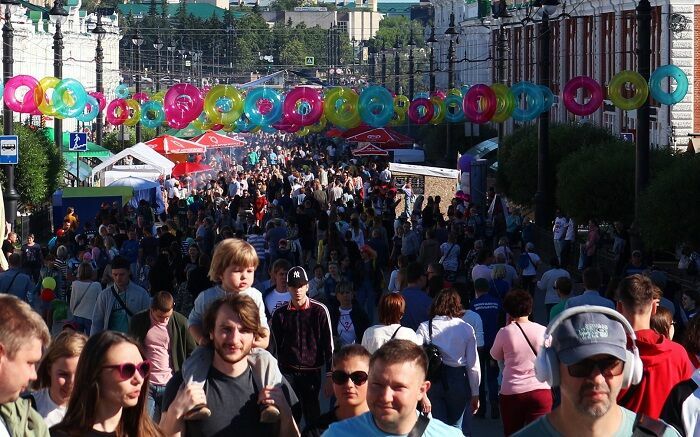 Население России уменьшилось за год на 35,6 тысяч человек