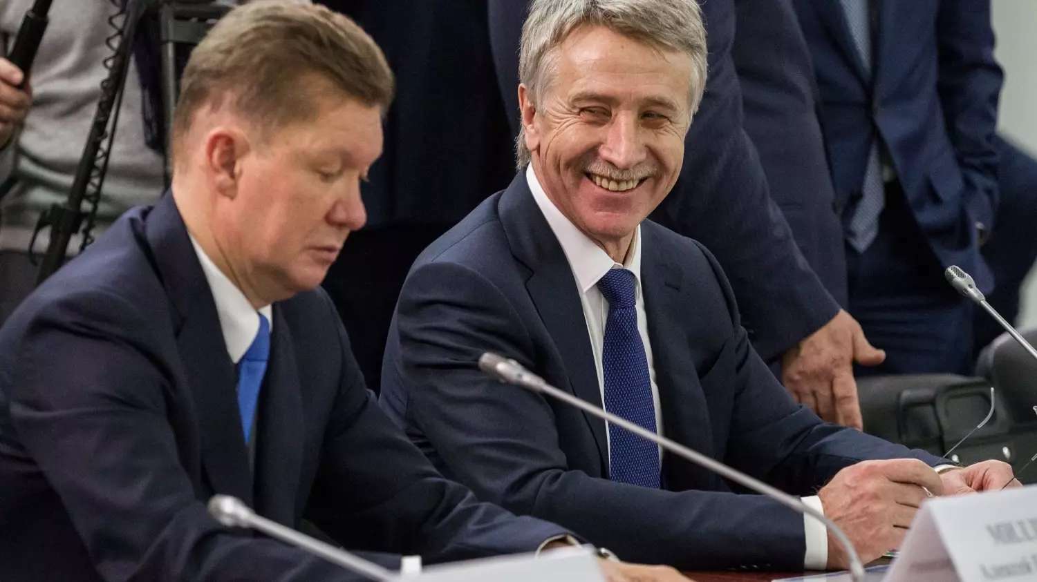 Предправления «Новатэка» Леонид Михельсон и глава «Газпрома» Алексей Миллер
