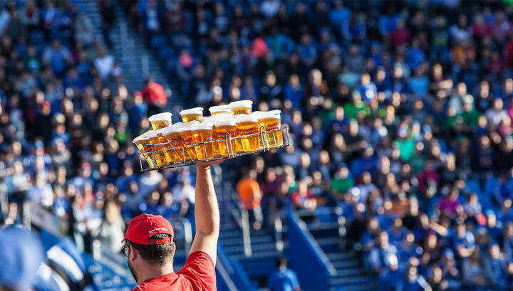 Продажа пива на стадионах одобрена правительством