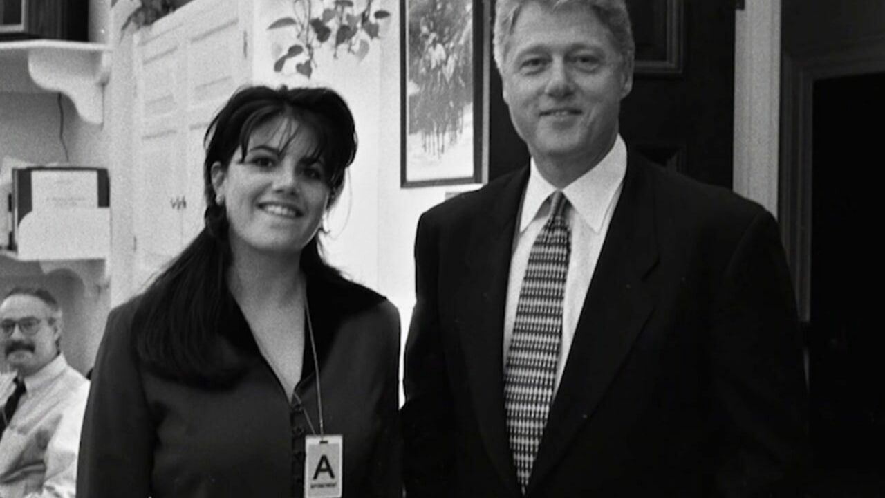Президент США 1993-2001 гг. Билл Клинтон и Моника Левински 