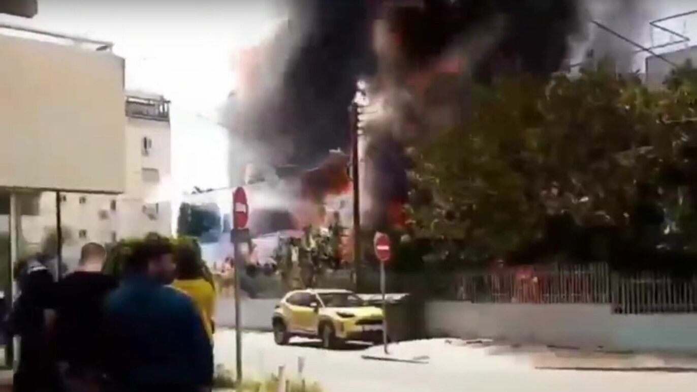 На Кипре произошел пожар в Российском центре науки и культуры (ВИДЕО)