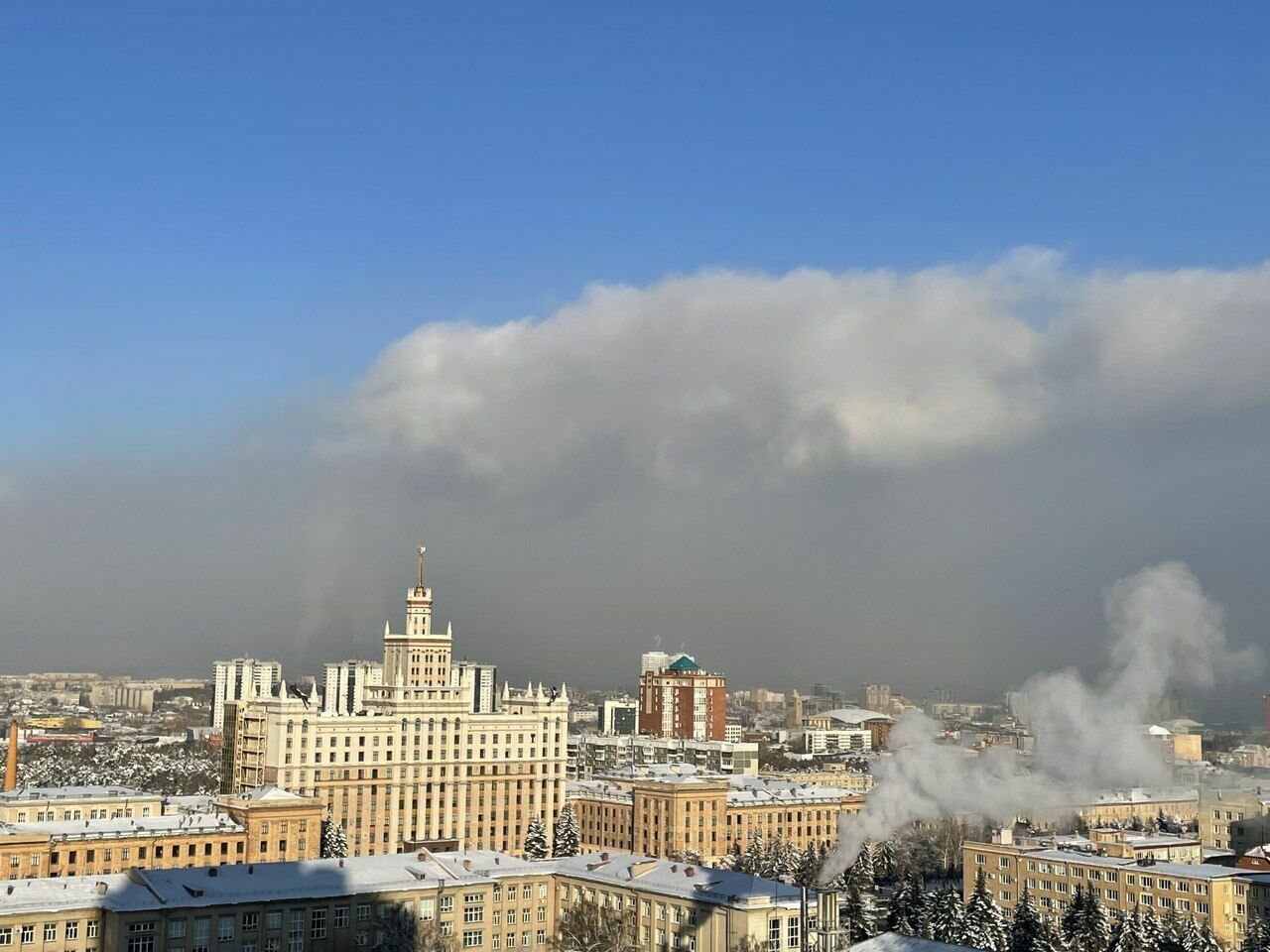 Челябинск, снимок сделан утром 17 ноября