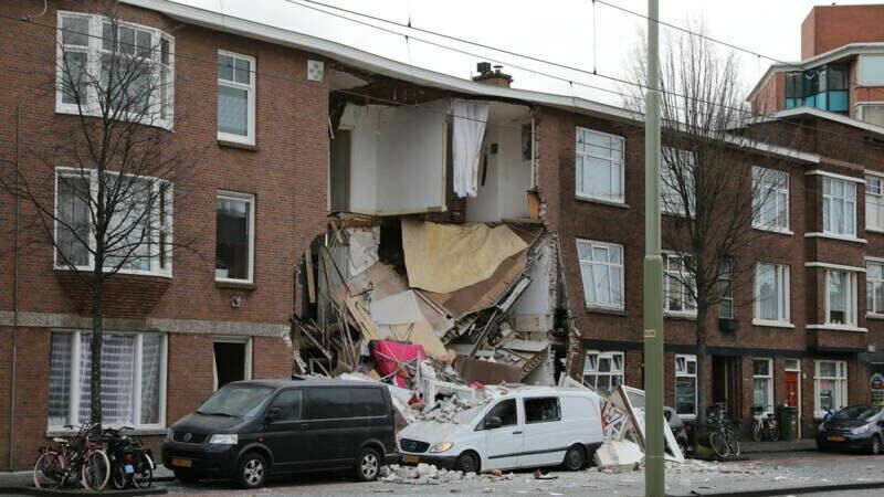В Гааге взрыв бытового газа разрушил трёхэтажный дом(ВИДЕО)