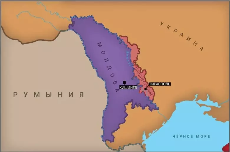 У Приднестровья нет границы с Россией