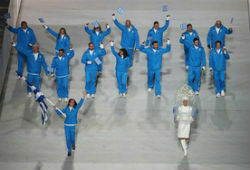Парад спортсменов завершился на церемонии открытия Олимпиады