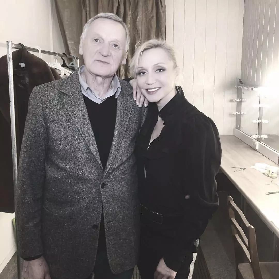 На фото: Кристина Орбакайте вместе с отцом Миколасом Орбакасом 2019 г.
