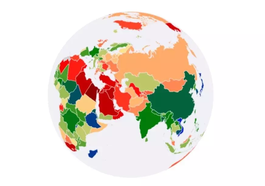 Ученые составили интерактивную карту стран по уровню ожирения среди населения