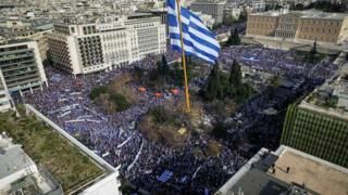 В Греции прошли антимакедонские акции