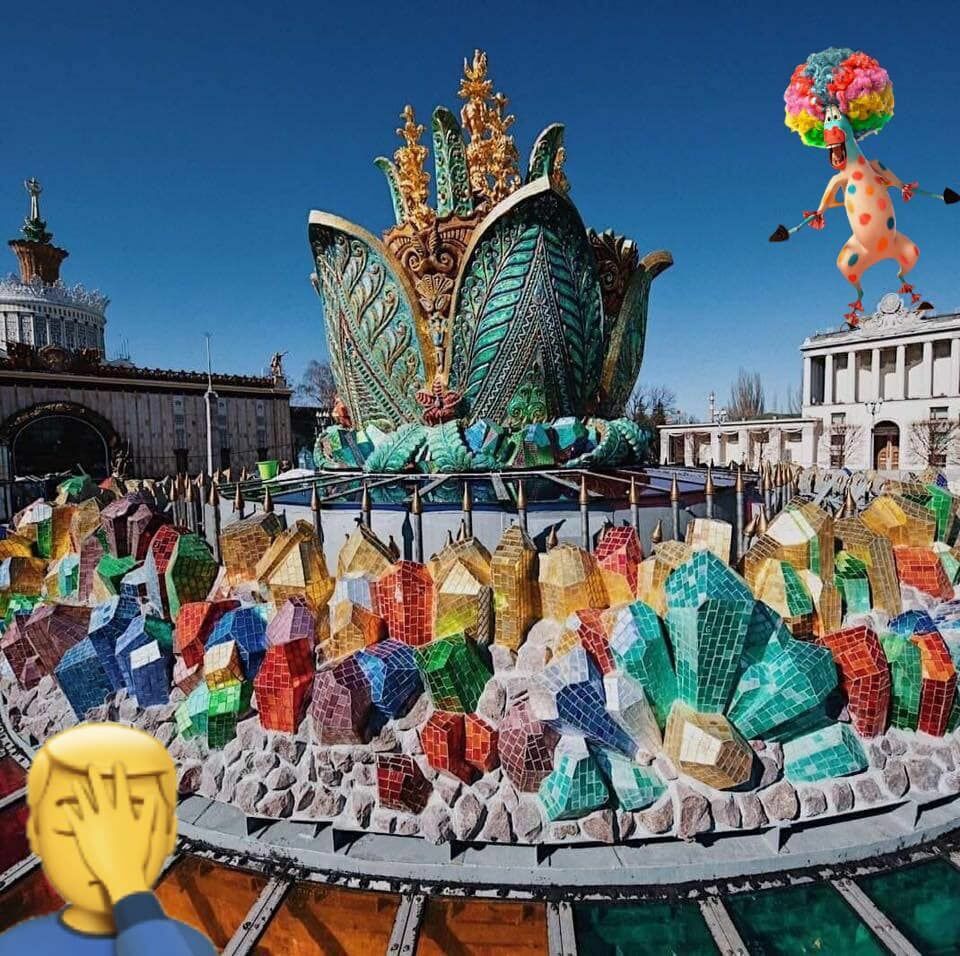 Дешёвка напоказ: как в Москве «отреставрировали» фонтан «Каменный цветок»
